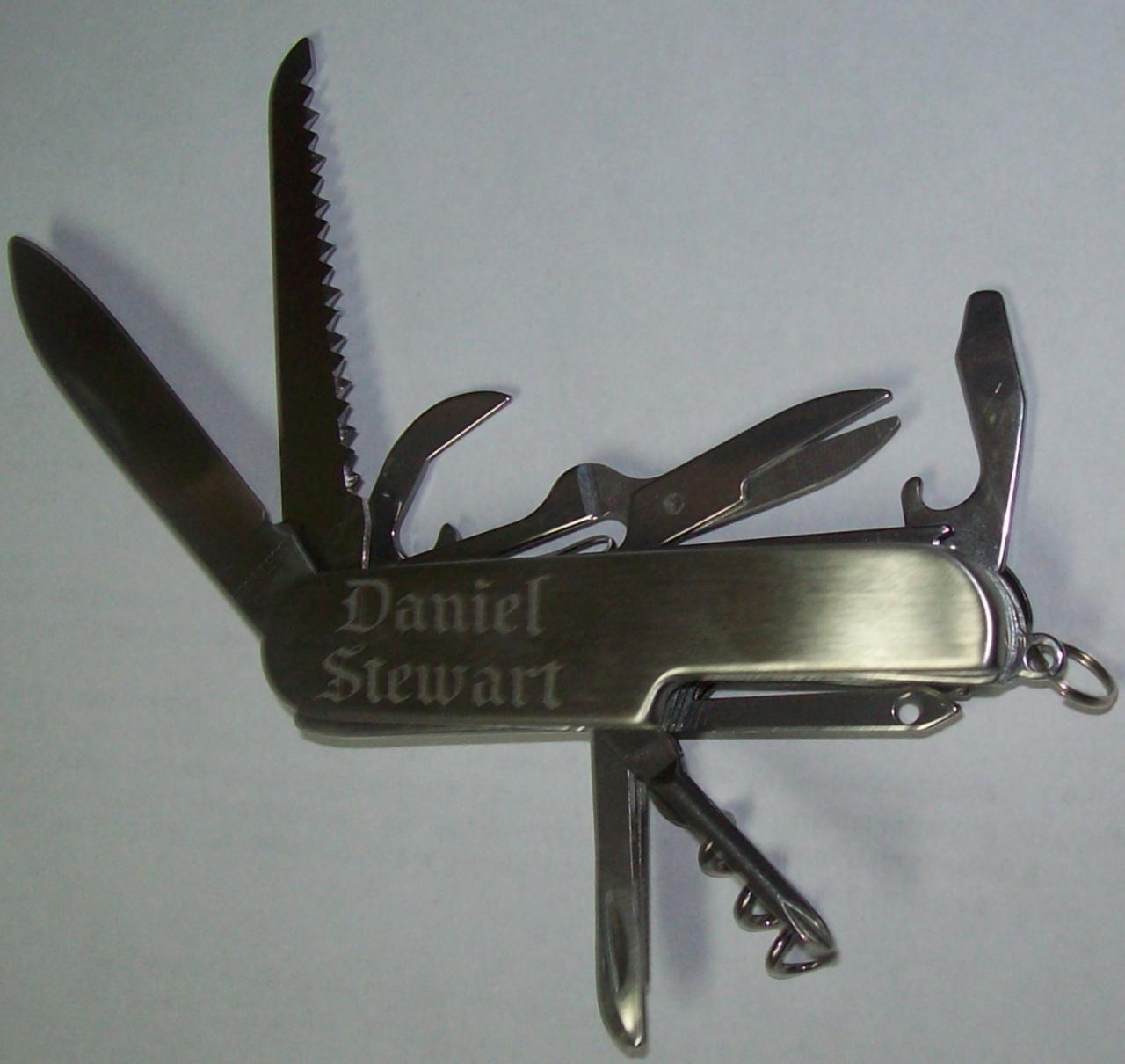 Engraved Multi Fuction Pocket Knife Groomsmen Gift Wedding Engrave ...