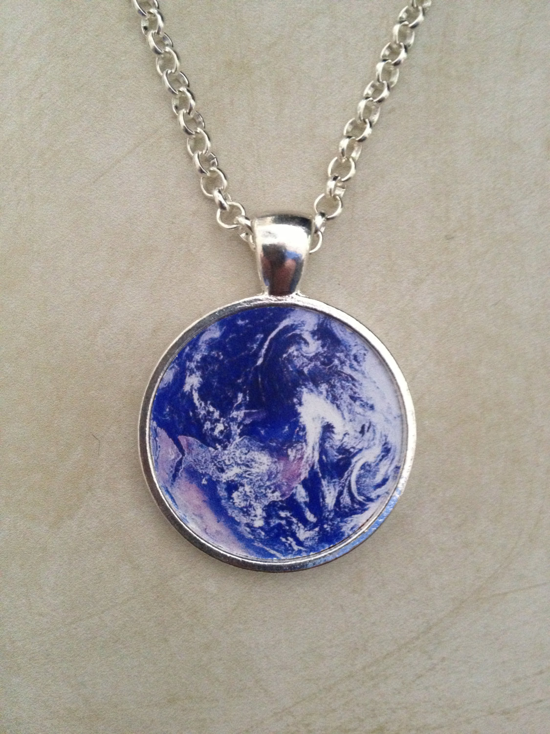 Buy 2 Get 1 Free 3D Earth Glass Dome Pendant Necklace Or Key